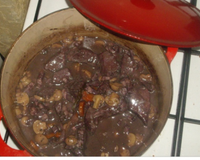 Petite recette en cocotte de porc en vin trés gouteux