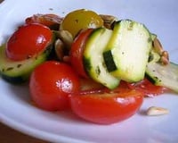 Salade de courgettes fraîche et mentholée