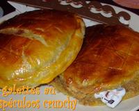 Une variante de la galette frangipane mais tout aussi gourmande avec une garniture à base de pâte à spéculoos crunchy!