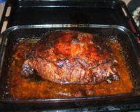 Pintade farcie à la mousse de foie d'oie