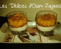 Verrine pêche et spéculoos