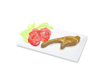 Côtelettes d'agneau au thym et citron