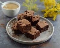 Fondant au chocolat et à la compote de pommes