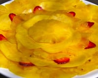 Carpaccio de mangue, ananas et fraises
