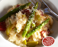 Risotto d’asperge et chorizo à l’huile d’olive