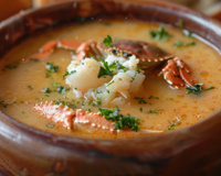 Potage au crabe et asperge (vietnamien)