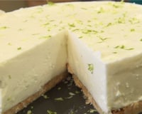 Cheesecake sans cuisson au citron vert
