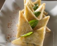 Ces petits triangles de légumes avec les fromages italiens sont un régal !