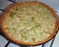 Quiche poireaux thon moutardé