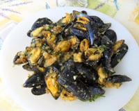 Moules à la mie de pain