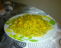 Curry indien de Crevettes au lait de coco