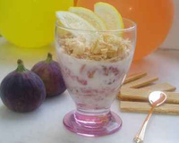 Verrine aux figues et citron