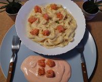 Pâtes au saumon et à la crème