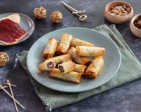 Bouchées de pâte filo au foie gras et Magret fumé