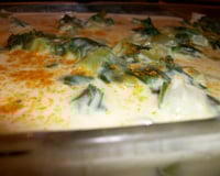 Lasagnes aux poireaux, noix de St Jacques et curry