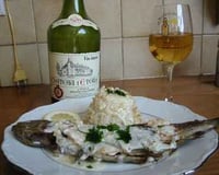 Truite au vin jaune