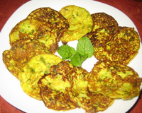 Pancakes de courgette coco et curry