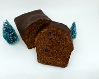 Pain d'épices nappé au chocolat