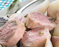 Filet mignon et navets nouveaux