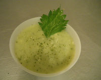 Velouté de courgettes, poireaux et pommes de terre