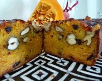 Halloween dans le moule à cake. Ce potiron est dans tous ses états.