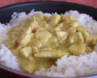Poulet, curry et coco