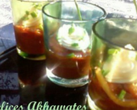 Une petite verrine, ça vous tente ? Vous remarquerez comme le soleil brille içi en france, c'est l'été alors place à la légéreté, à la fraîcheur et à la volupté