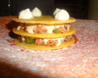 Entrée idéale pour échapper au traditionnel "Saumon sur blinis, crème fraîche et aneth"