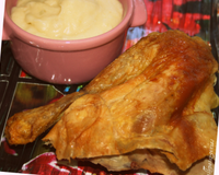 Purée de pommes de terre et céleri rave avec des morceaux.