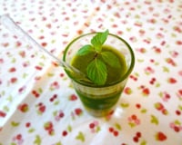 Gaspacho courgettes menthe