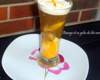 Orange et sa gelée de thé vert à la stévia