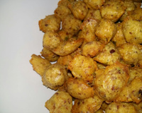 Petites madeleines salées jambon-pistache