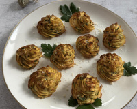 Pomme de terre duchesse au beurre de truffe et herbes fraîches
