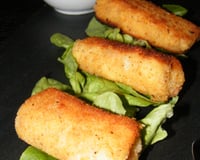 Croquettes de purée, jambon, gruyère