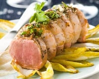 Mini-rôti d'agneau aux endives caramélisées