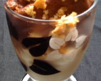 Îles flottantes roses au chocolat