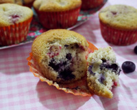 Muffins myrtilles et framboises