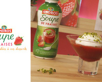 Ile flottante version Soupe de Fraises Andros