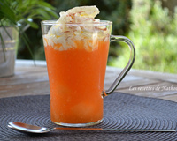 Cappuccino glacé au melon