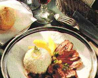 Magret de canard, sauce à l'orange