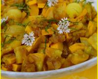 Chutney de courgettes jaunes