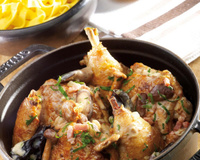 Cocotte de poulet forestière