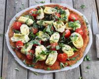Voilà comment préparer une pizza avec une pâte sans gluten, à base de patate douce.