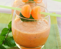 Un simple mélange rafraîchissant de melon et de menthe.