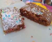 Gâteau gourmand au chocolat comme un Brownie 