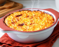 Gratin de pâtes au jambon, gratiné au fromage râpé Gusto Intenso Giovanni Ferrari