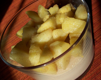 Panacotta aux speculoos et pommes poêlées