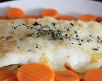 Gratin cabillaud carottes