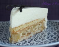 Gâteau aux pommes et mousse pralinée