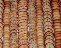 Présentation de gâteaux secs